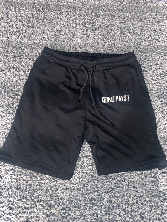 Glow in the dark Crime pays -Shorts
