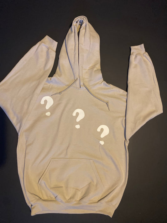 GUESS WHO ?  GLOW IN THE DARK  HOODIE FOREIGN PATTERN